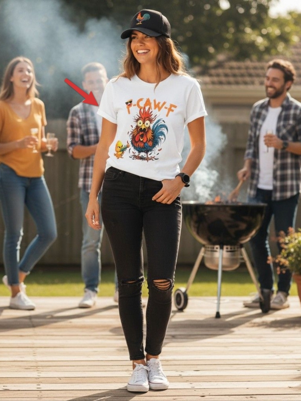 Gildan Black Softstyle Tag Graphic Tee